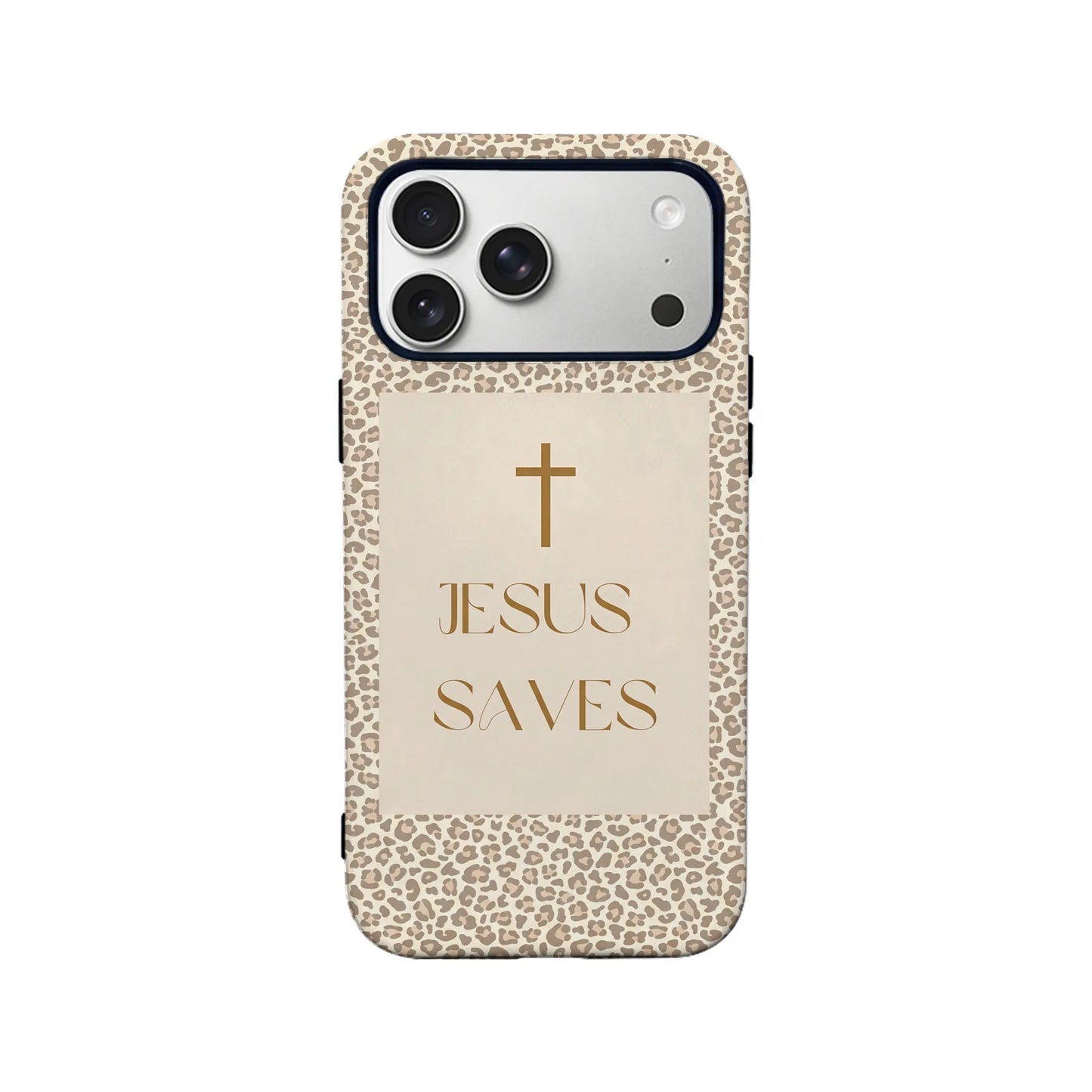 Jesus Saves Leopard Print Phone Case