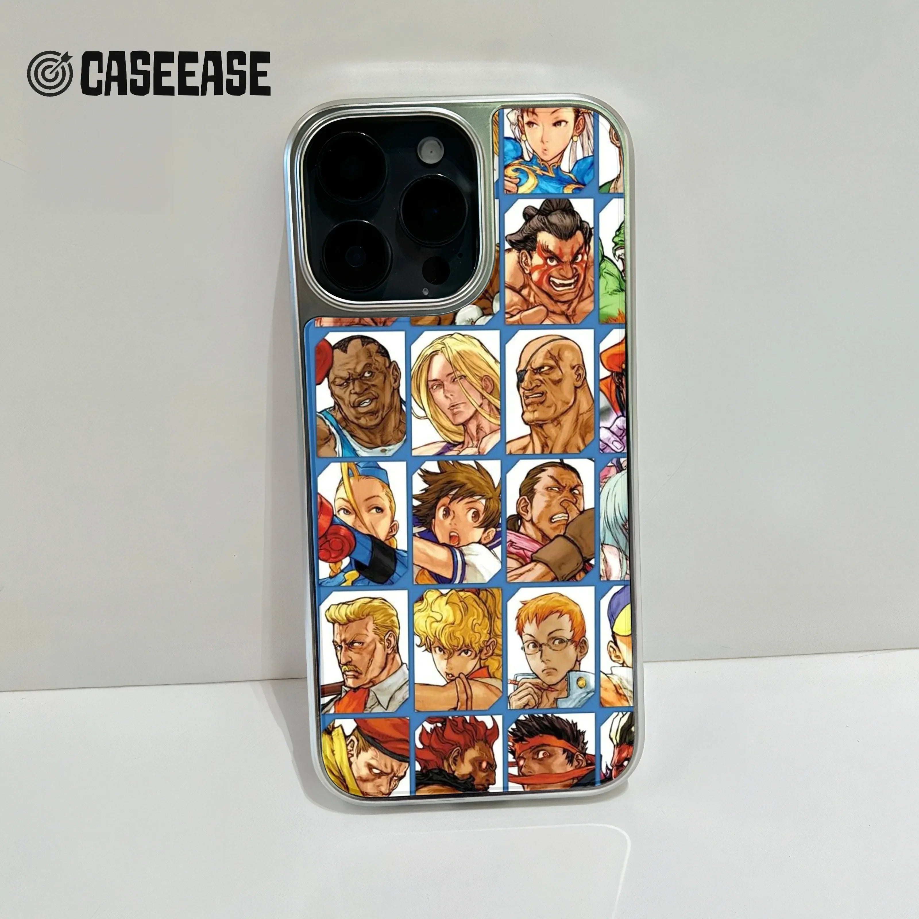 Holographic Chrome Character Phone Case - All Star Design