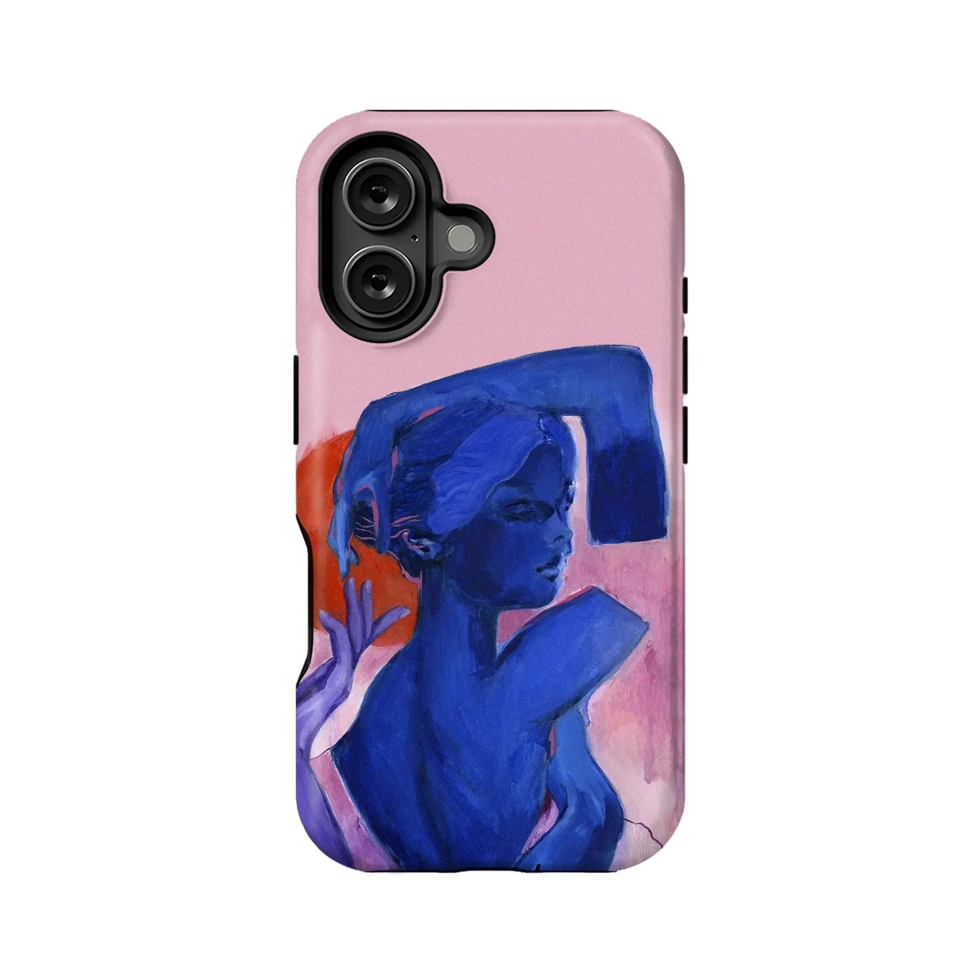 Artistic Pink and Blue Abstract Phone Case