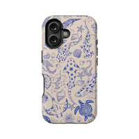 Ocean Life Illustrated Phone Case
