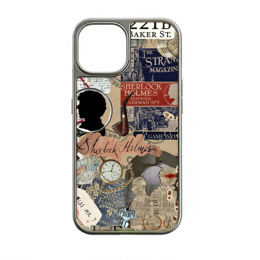 Sherlock Holmes Collage Phone Case - Vintage Literary Design