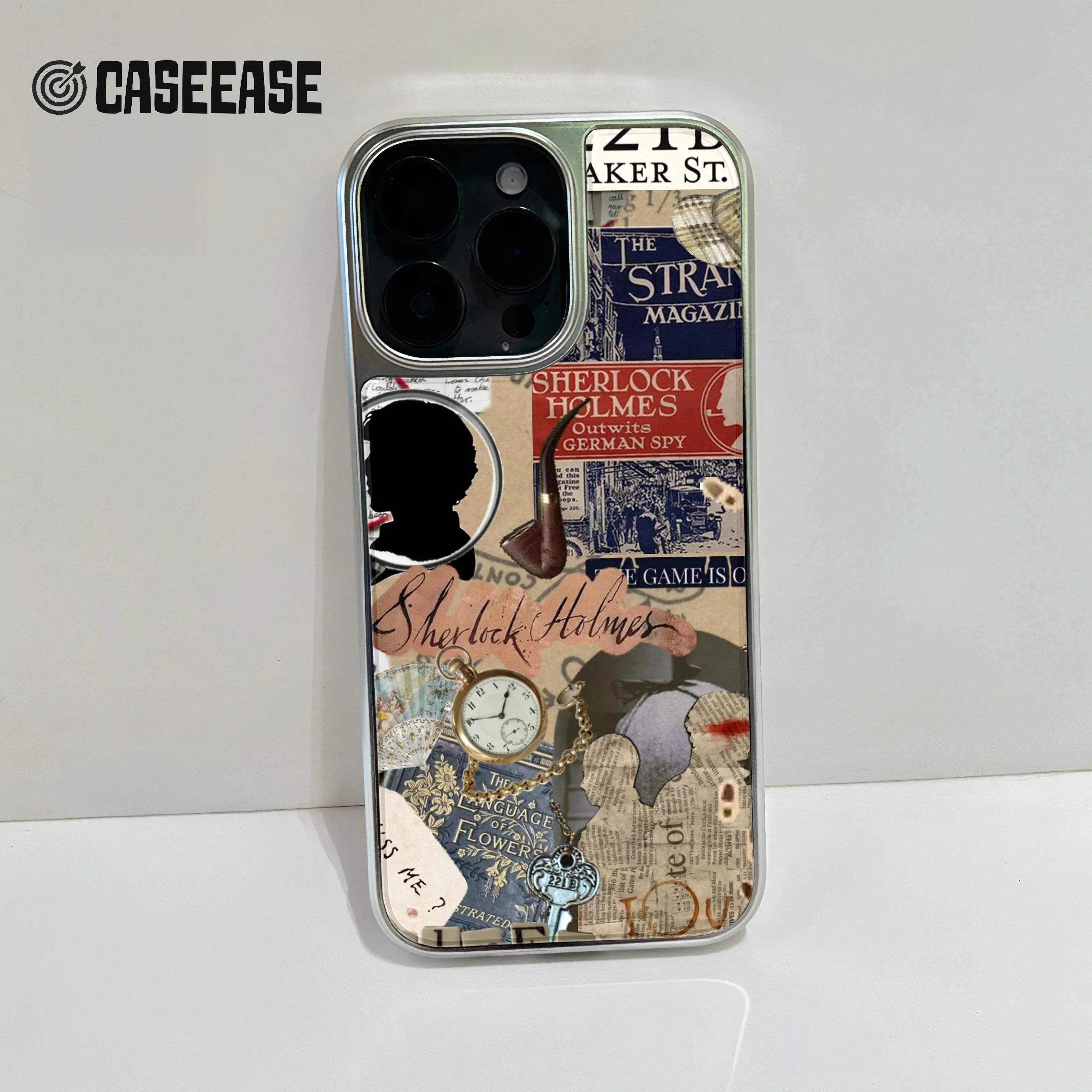 Sherlock Holmes Collage Phone Case - Vintage Literary Design