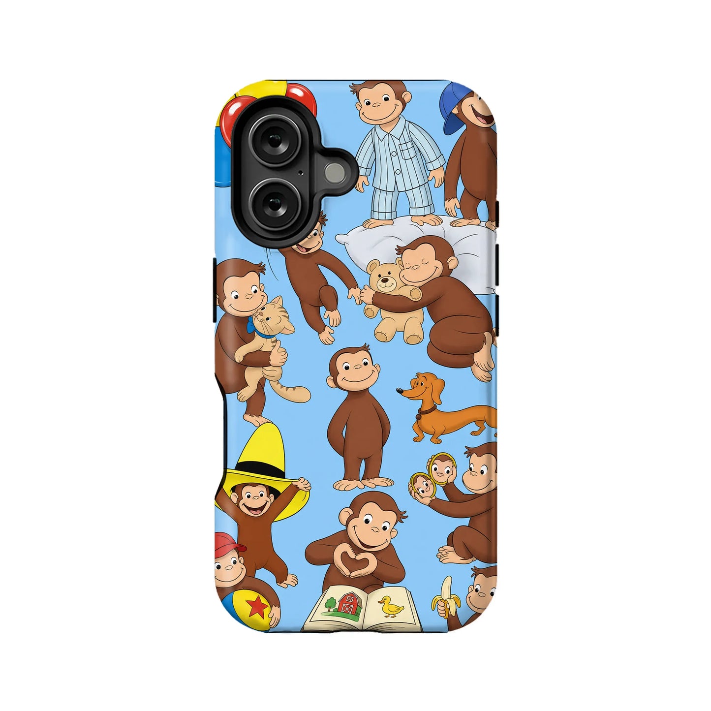 Curious George Fun Phone Case - Whimsical Design for All Ages Caseease Curious George Fun Phone Case - Whimsical Design for All Ages Caseease