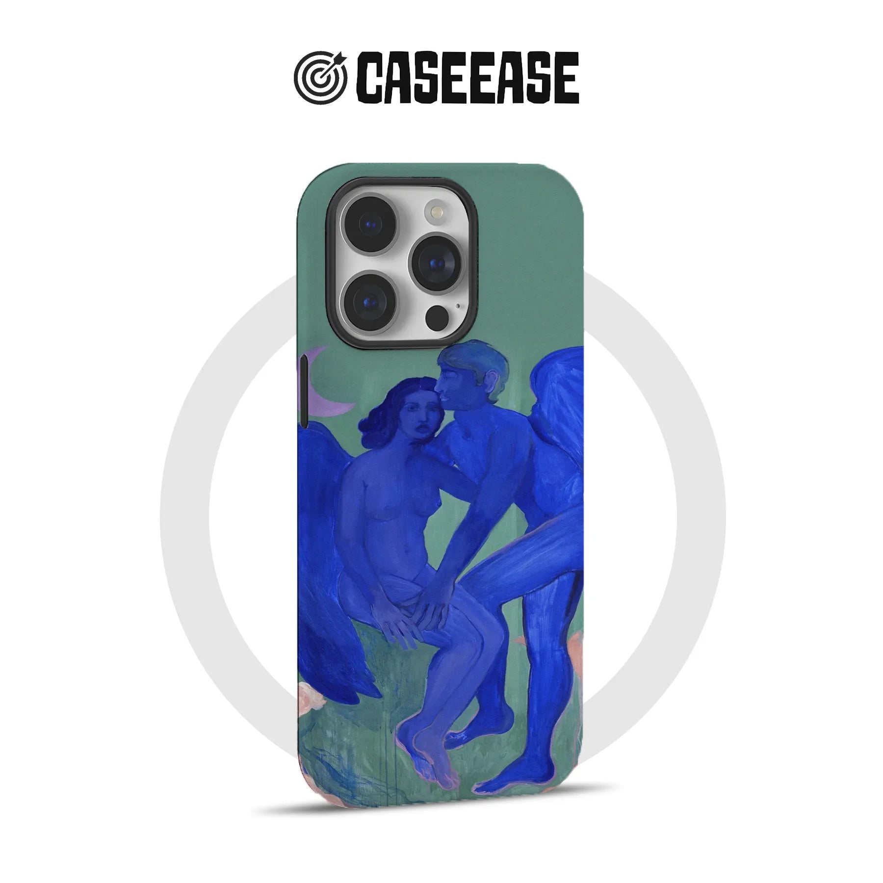 Artistic Blue Figures Phone Case
