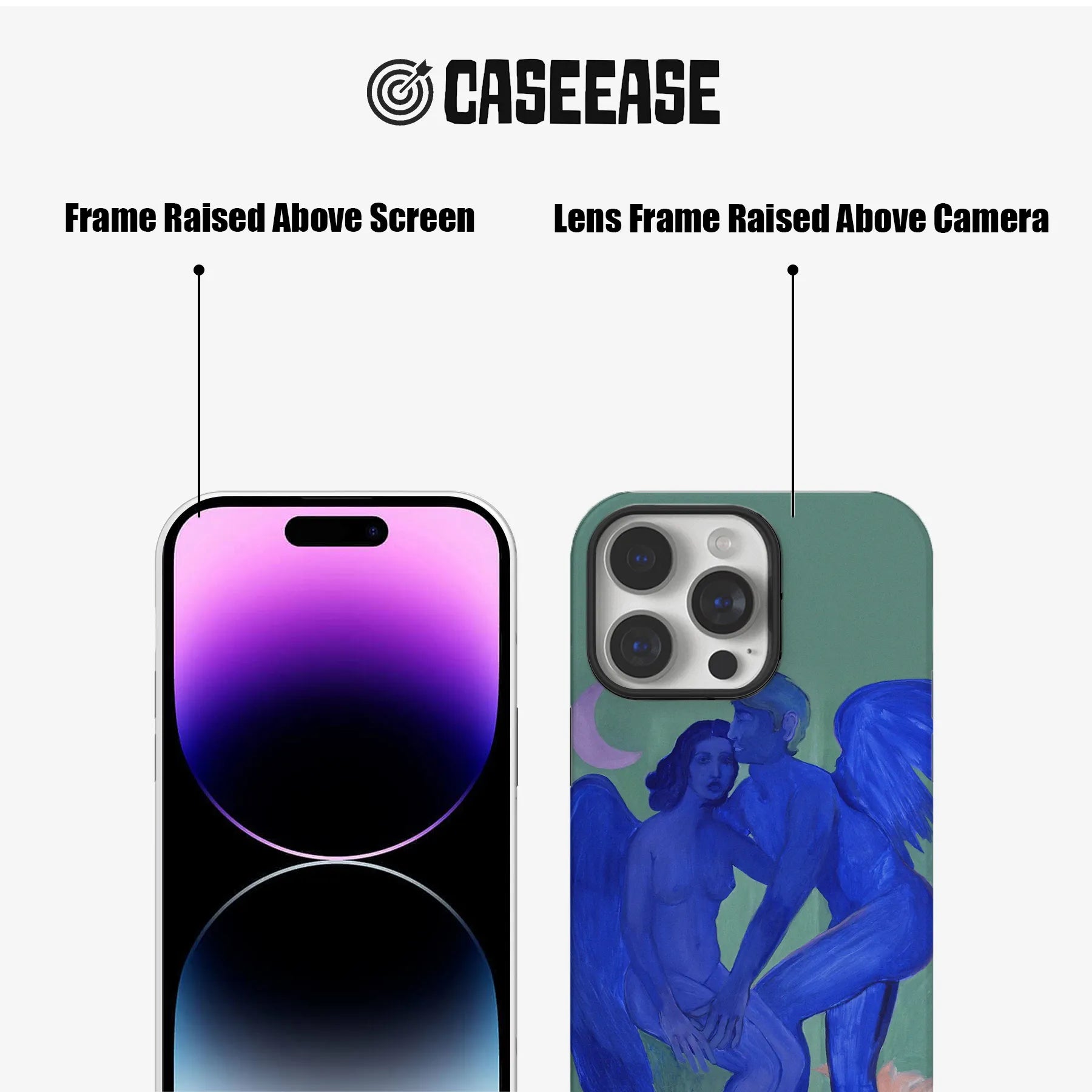 Artistic Blue Figures Phone Case