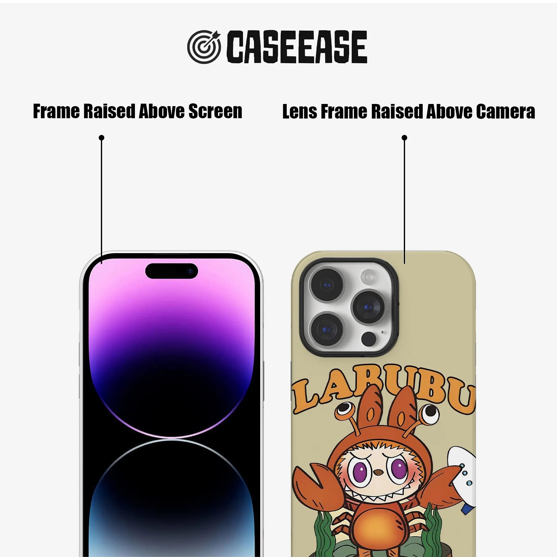 LARUBU Cute Crab Character Phone Case