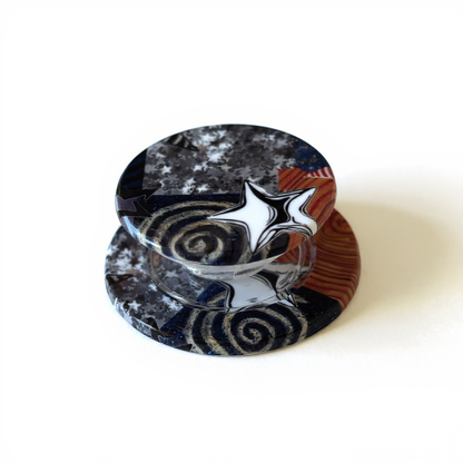 Colorful Spirals and Stars MagSafe Phone Stand