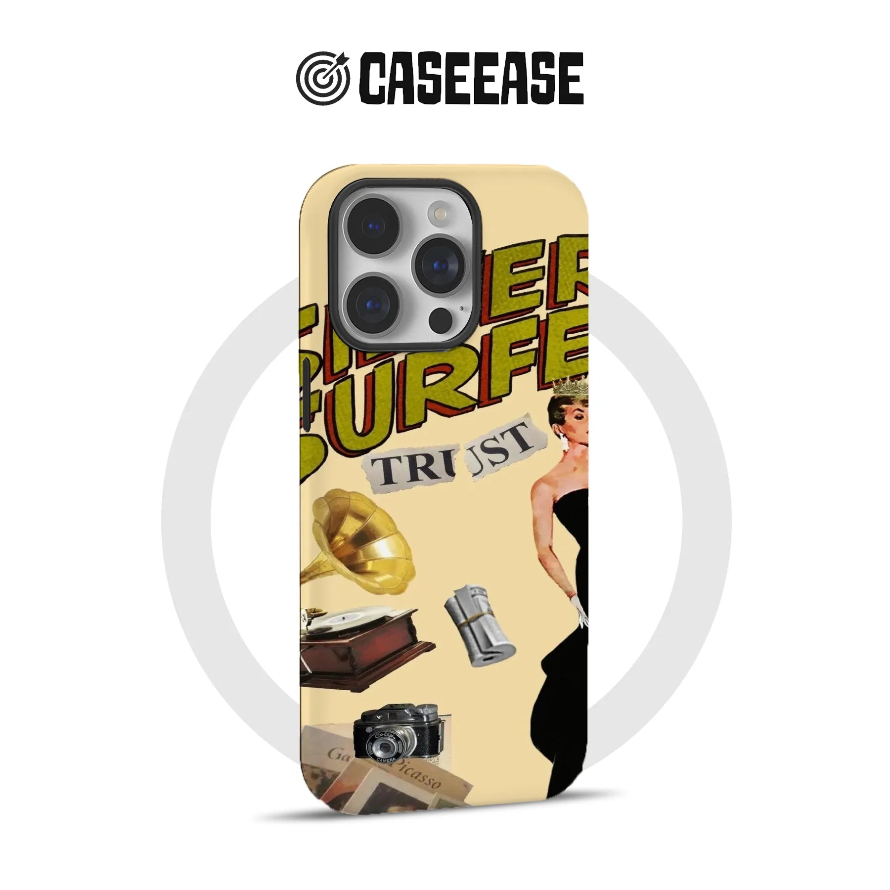 Vintage Surfer Collage Phone Case