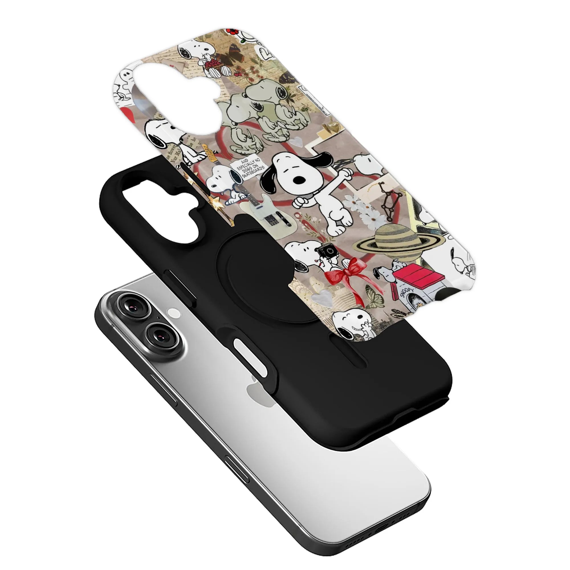 Snoopy Collage Phone Case - Fun and Playful Design