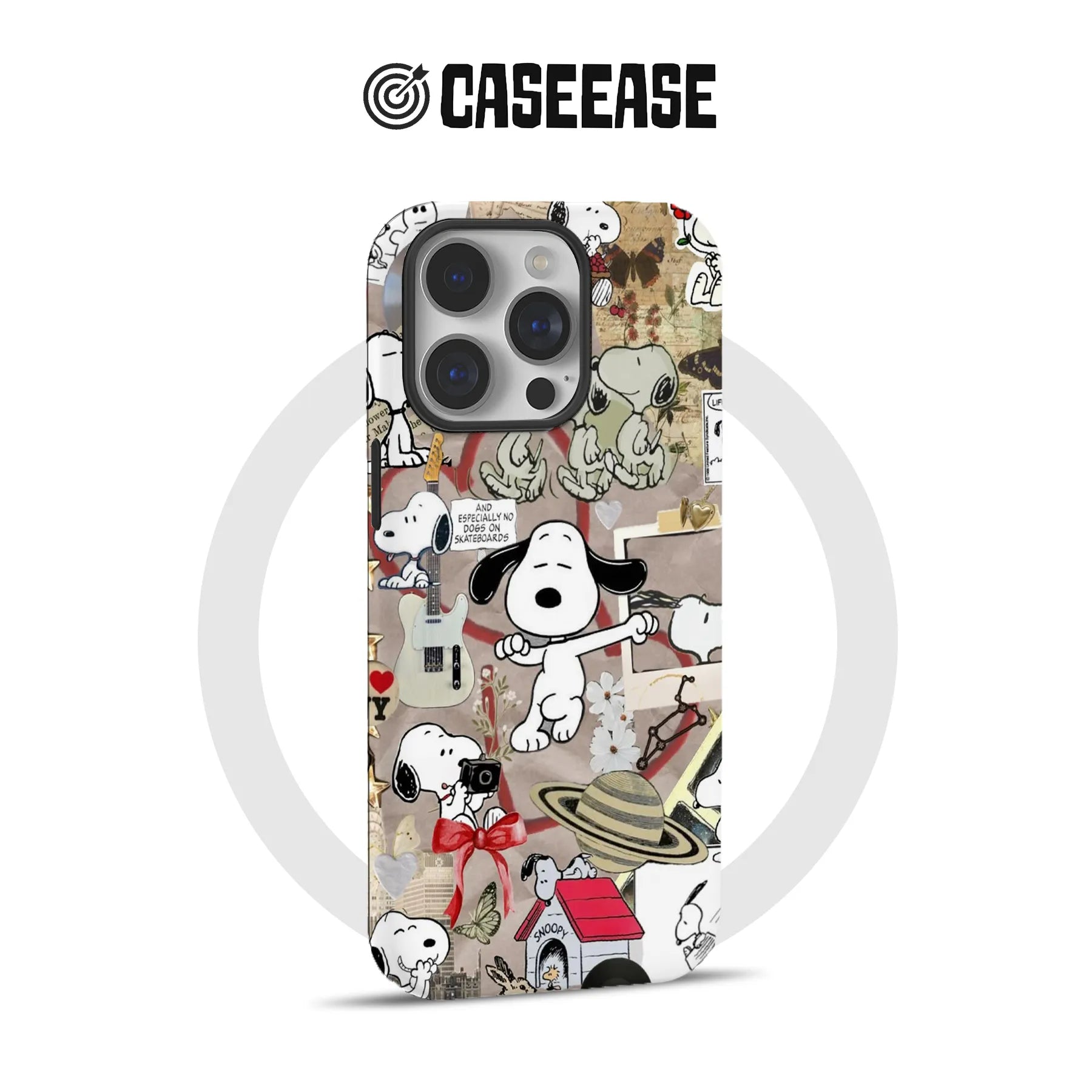 Snoopy Collage Phone Case - Fun and Playful Design