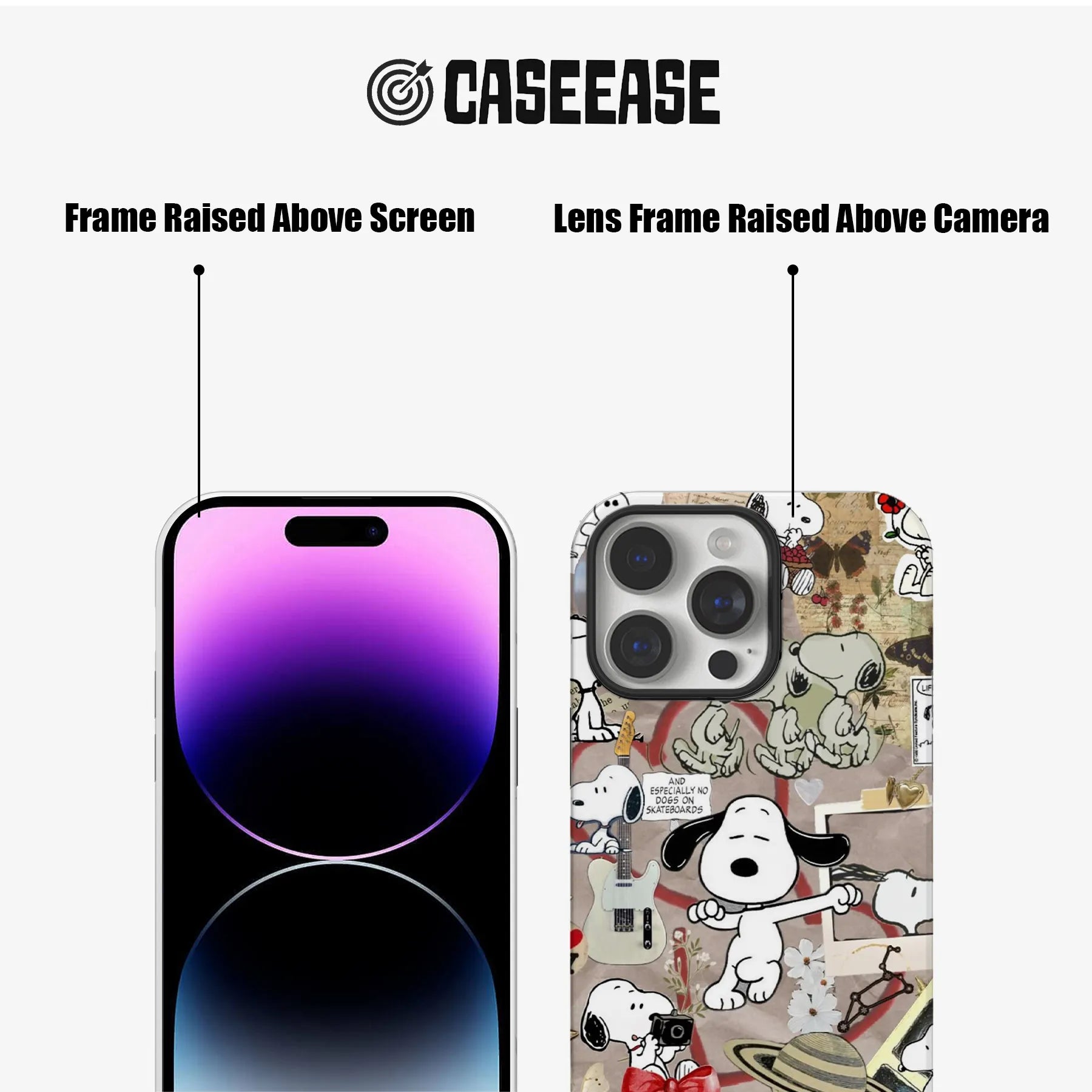 Snoopy Collage Phone Case - Fun and Playful Design