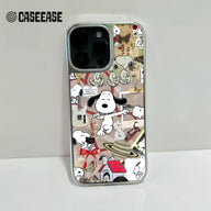 Funda para teléfono con collage de Snoopy: diseño divertido y original