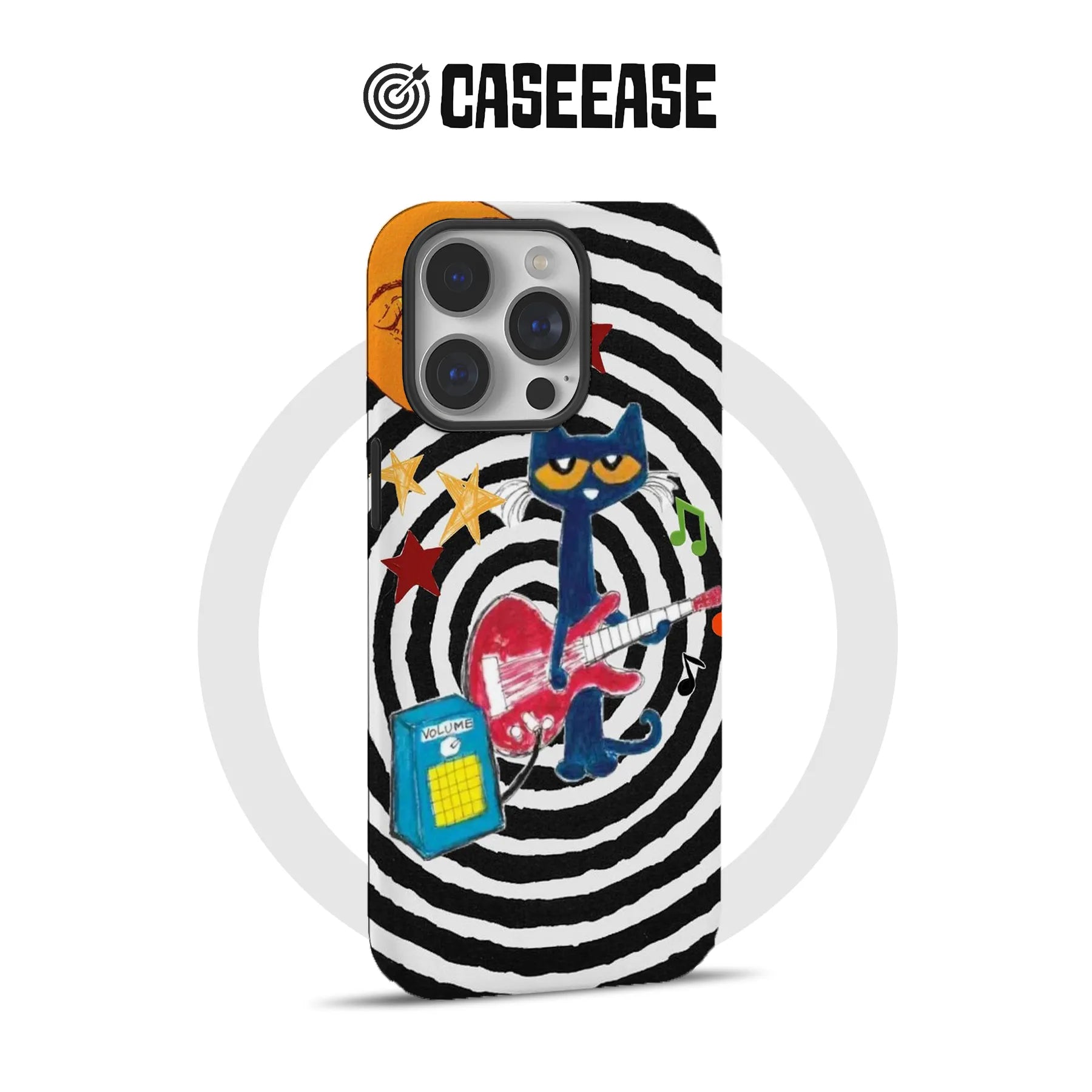 Rockstar Cat Phone Case - Colorful and Fun