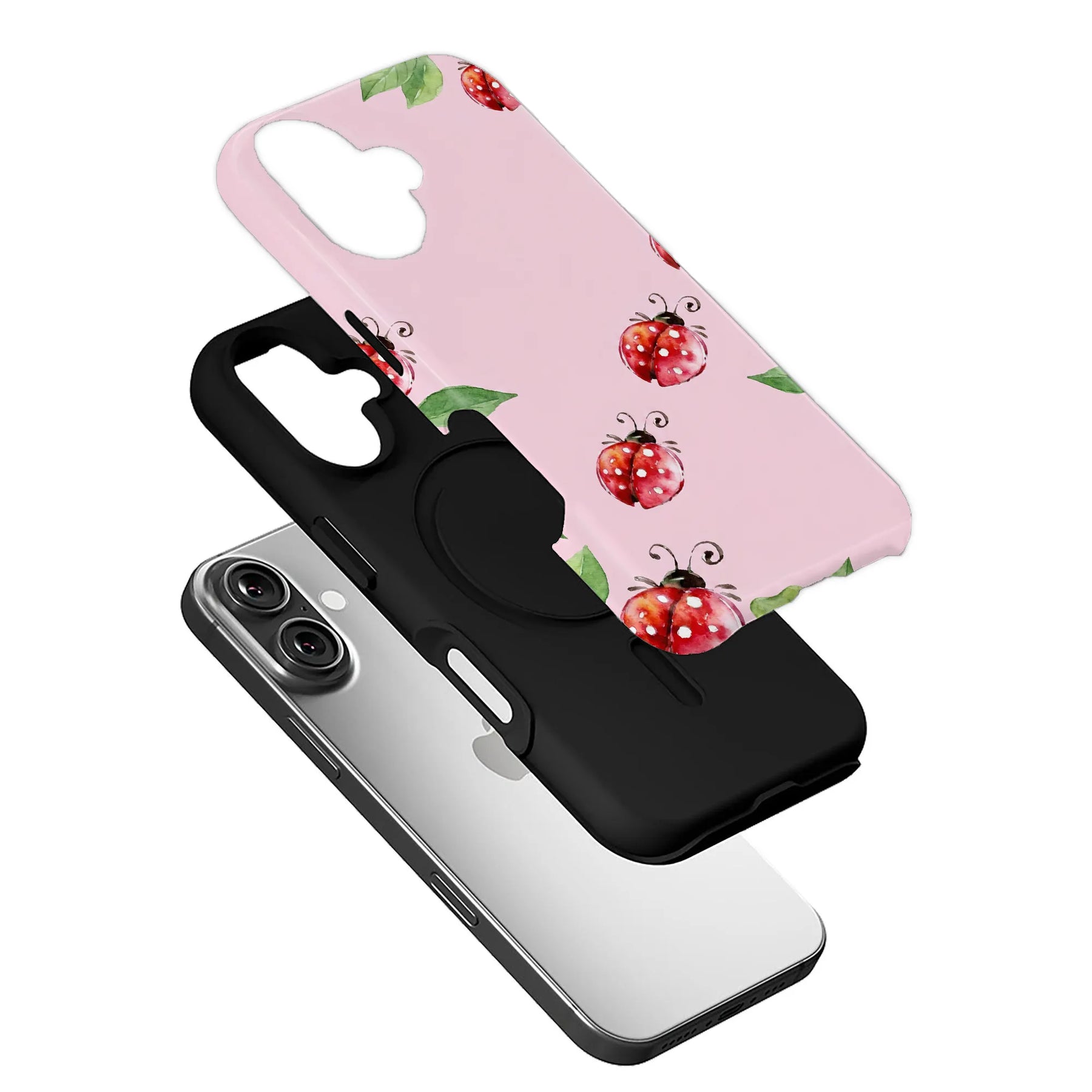 Ladybug Pattern Phone Case for iPhone
