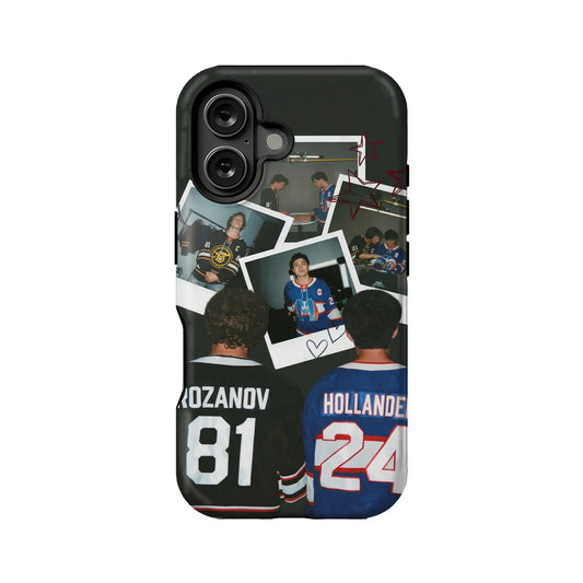 Retro Hockey Collage Phone Case