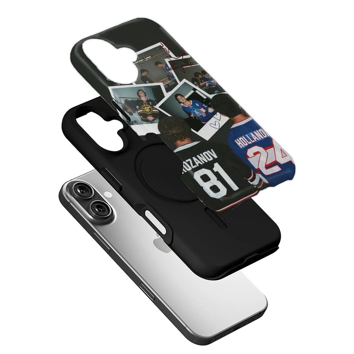 Retro Hockey Collage Phone Case