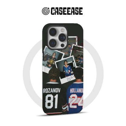 Retro Hockey Collage Phone Case