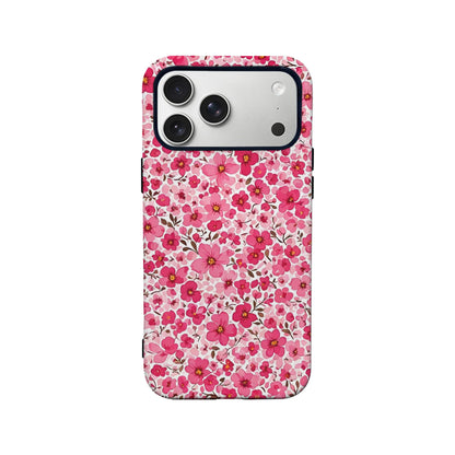 Encantadora funda para teléfono con flores en flor