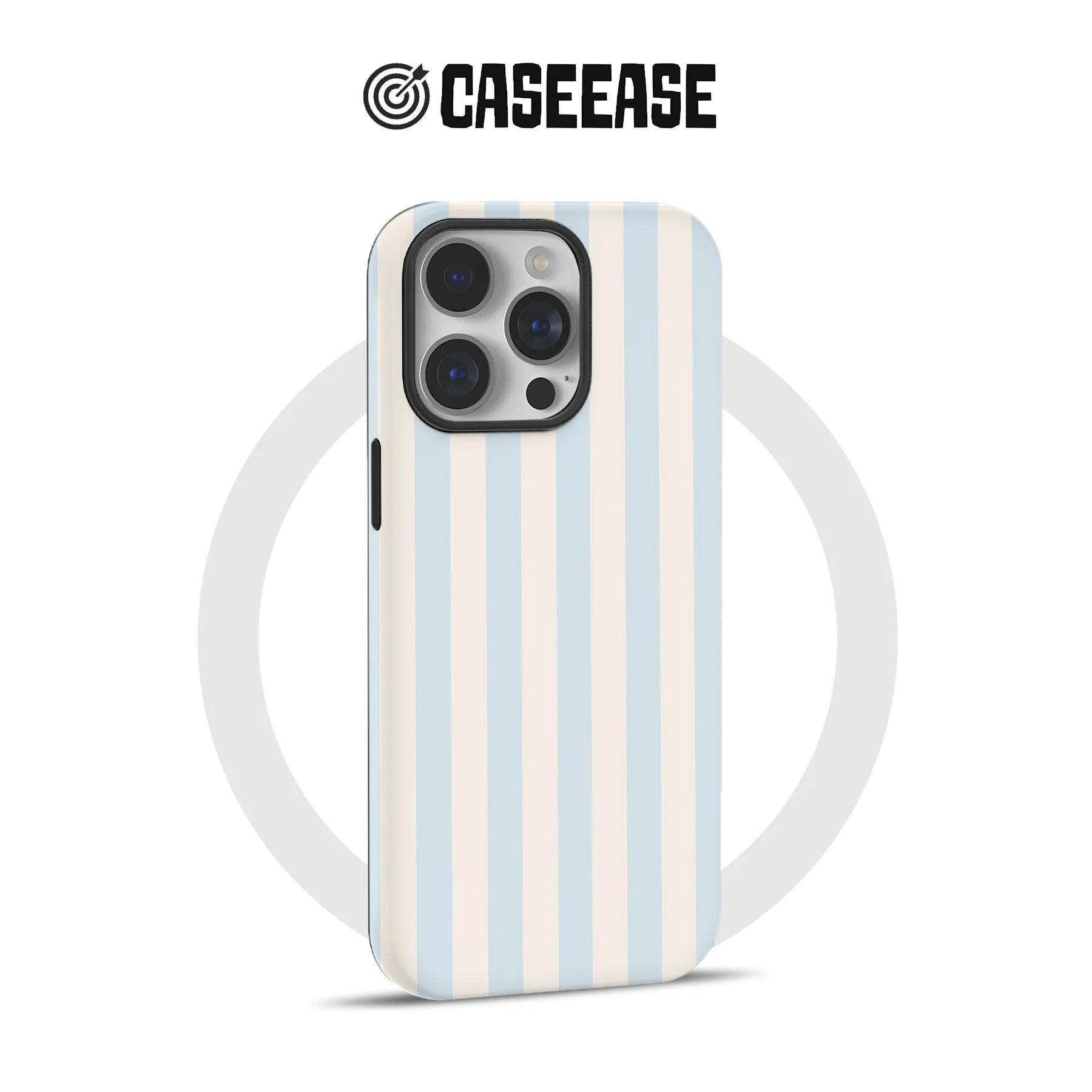 Stylish Blue Striped Phone Case