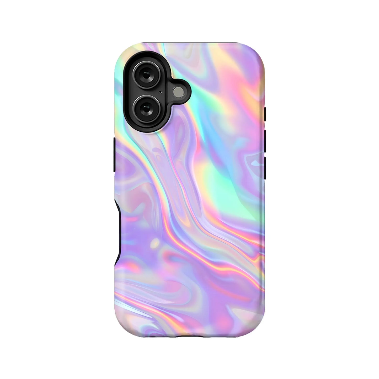 Iridescent Swirl Phone Case for Modern Aesthetics