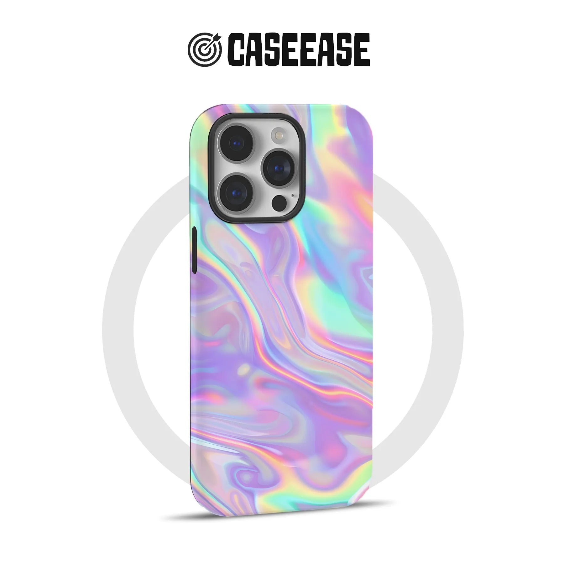 Iridescent Swirl Phone Case for Modern Aesthetics