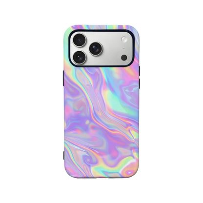 Iridescent Swirl Phone Case for Modern Aesthetics