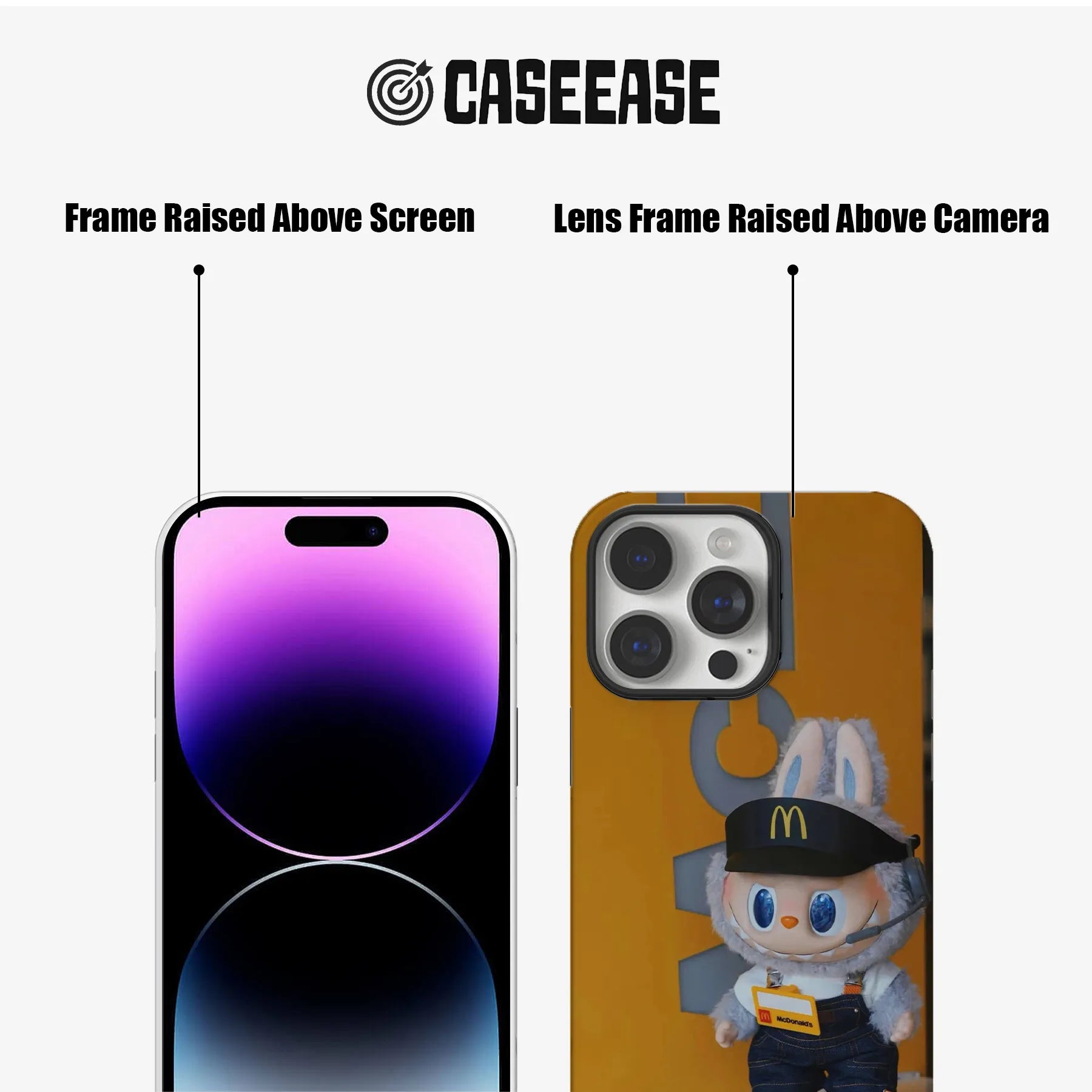 McDonald's Labubu Character Phone Case – Fun and Unique Édition