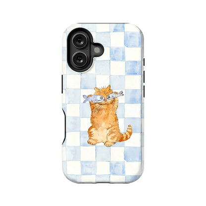 Cute Cat with Fish Phone Case