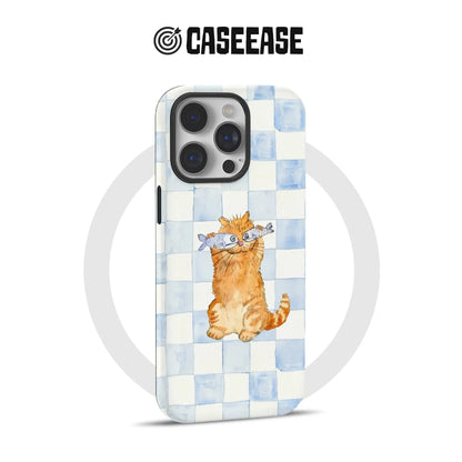Cute Cat with Fish Phone Case