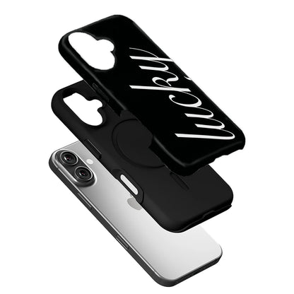 Lucky Statement Black Phone Case