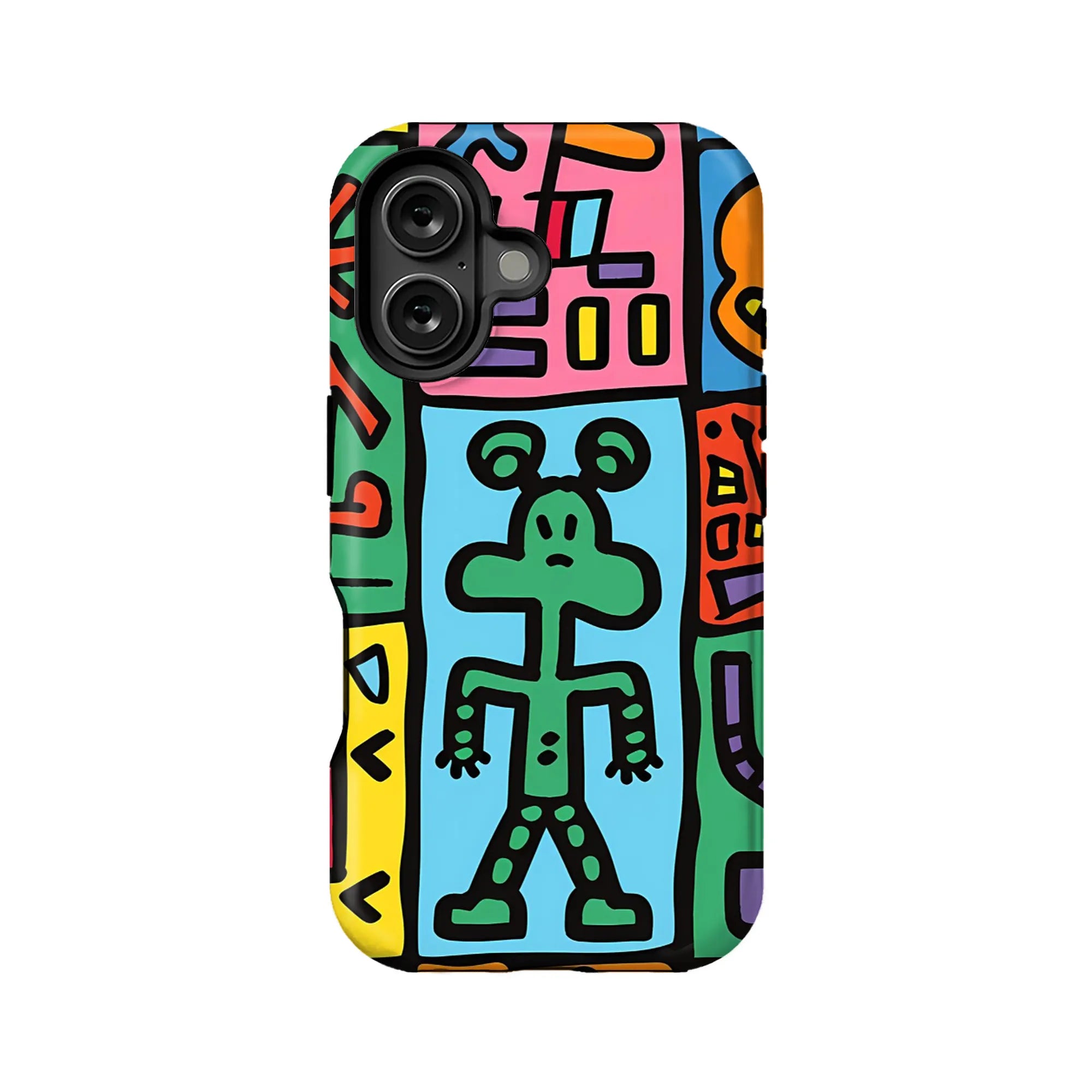 Colorful Abstract Character Phone Case