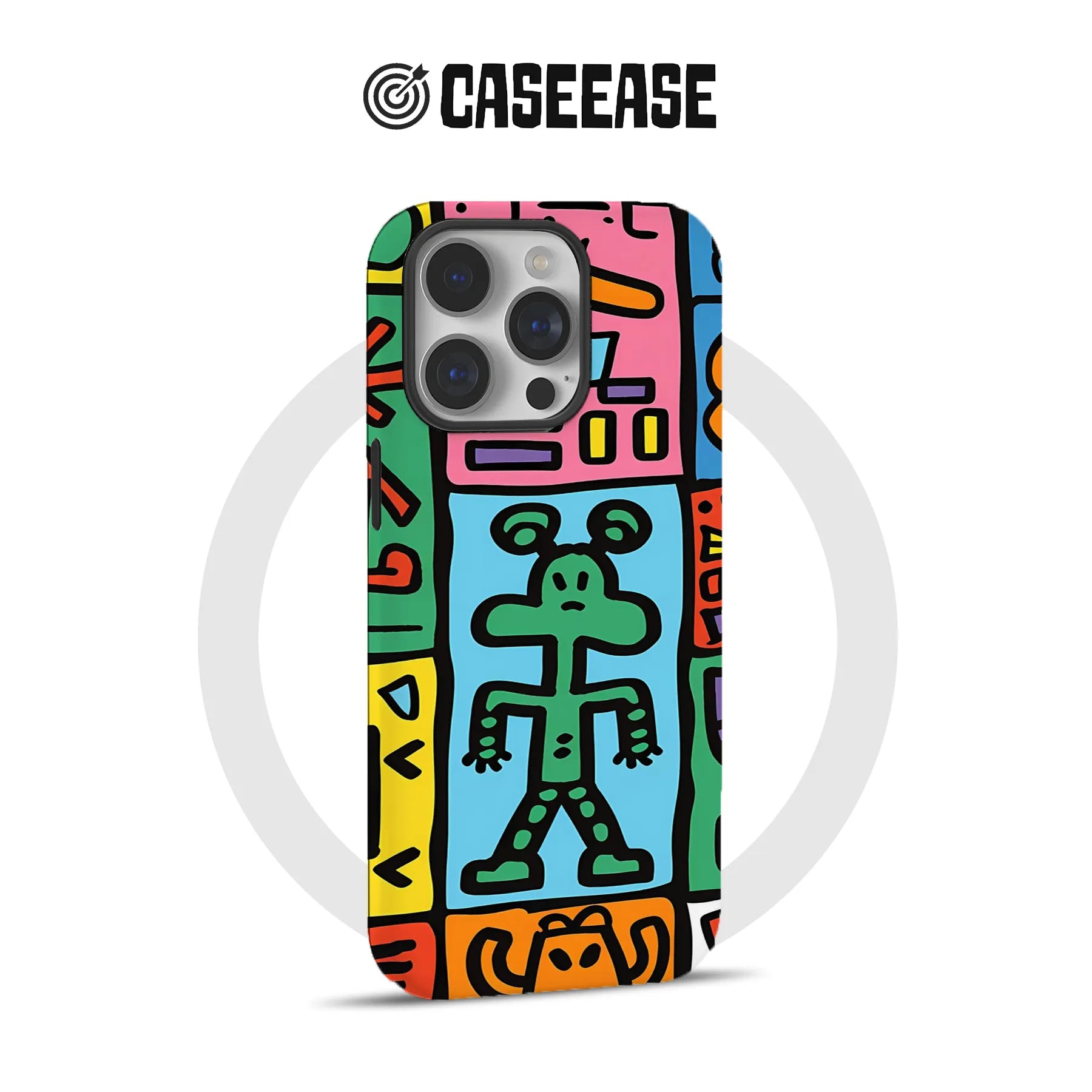 Colorful Abstract Character Phone Case