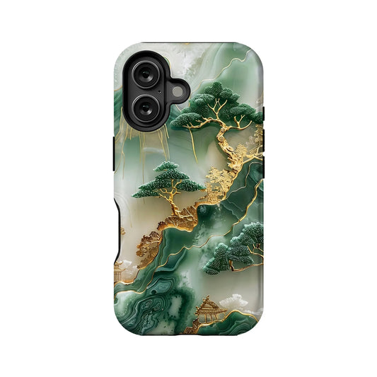 Elegant Jade Landscape Phone Case