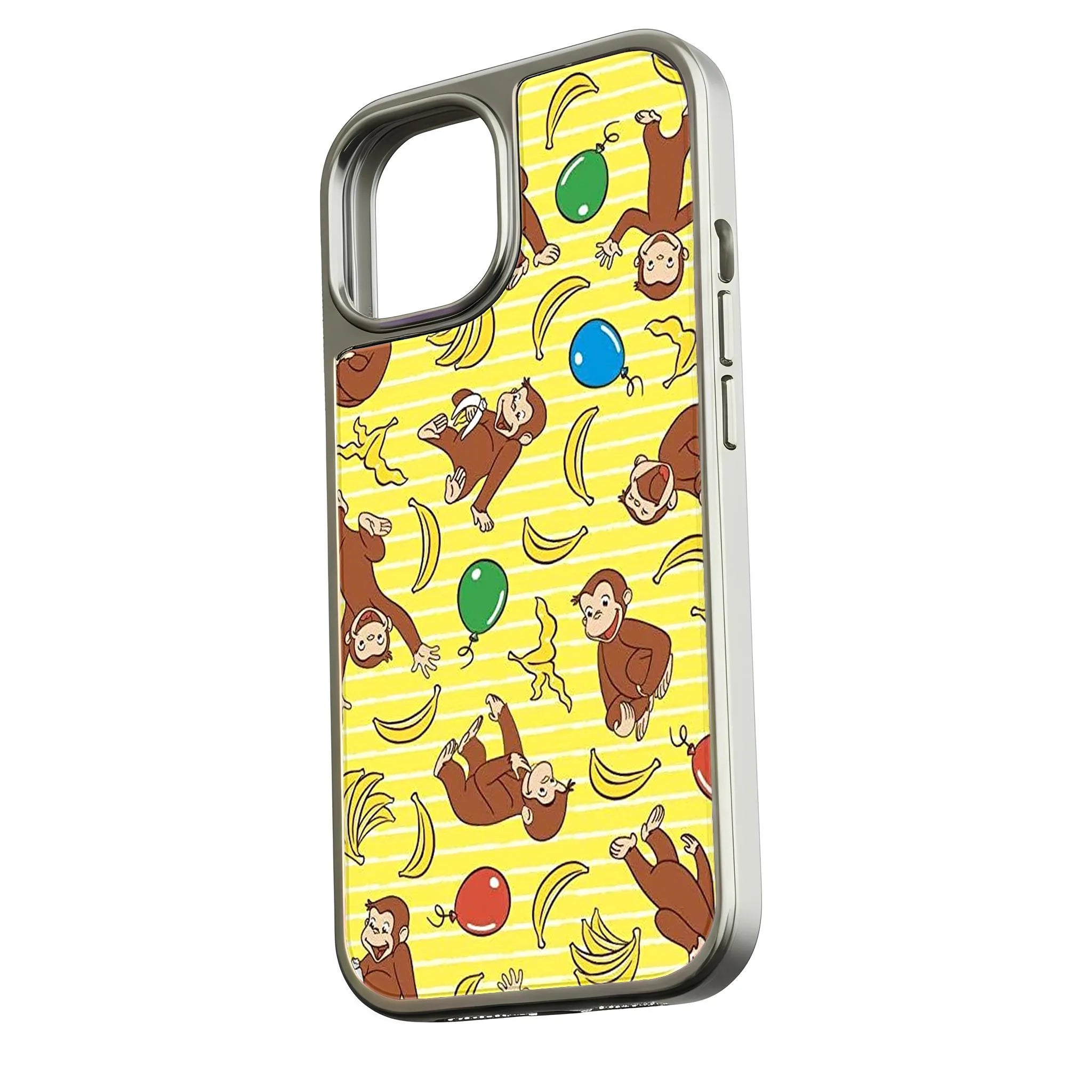 Curious George Pattern Phone Case - Playful Monkey Design