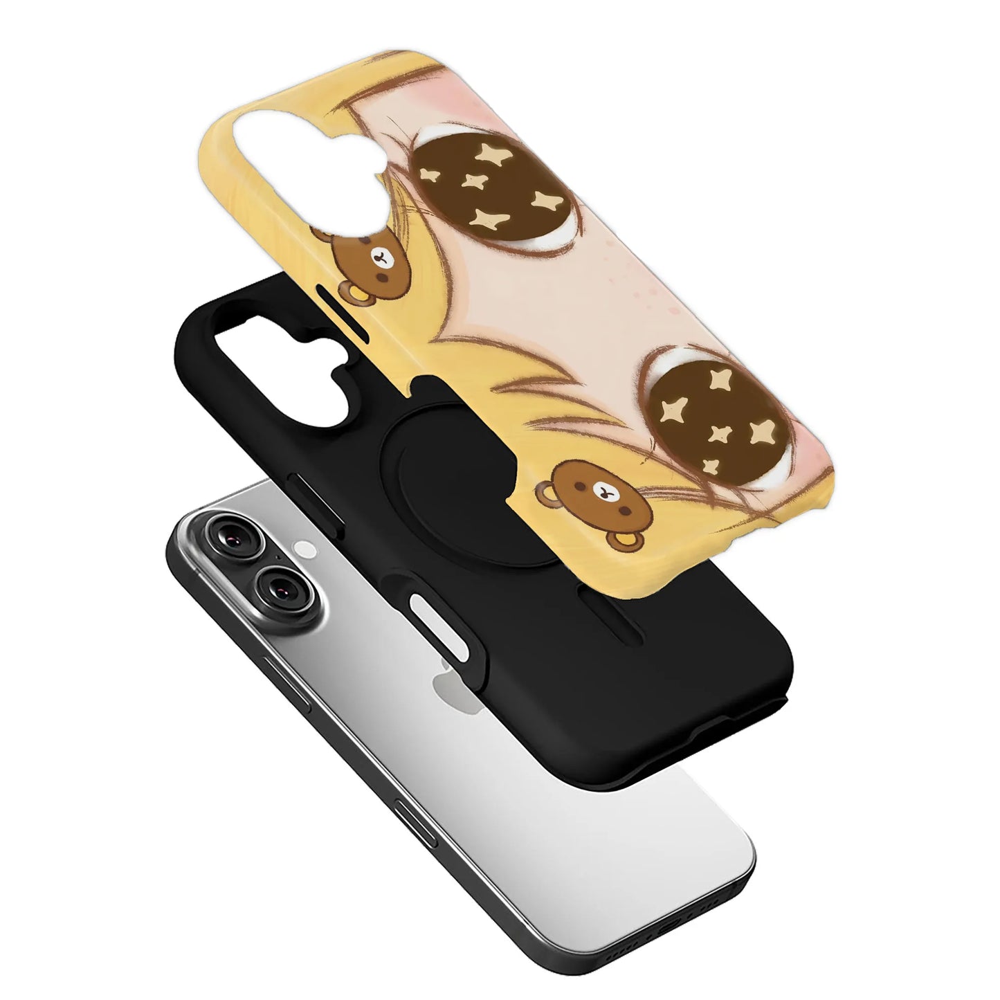 Cute Cartoon Bear Phone Case for iPhone