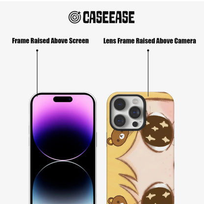 Cute Cartoon Bear Phone Case for iPhone