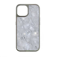 Holographic Chrome Phone Case for iPhone 15 Pro - Marble Effect & Metallic Finish