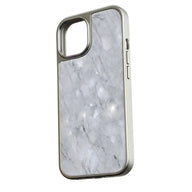Funda holográfica cromada para iPhone 15 Pro - Efecto mármol y acabado metálico