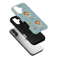 Funda para teléfono con diseño de oso de manzana: adorable diseño de frutas y dibujos animados