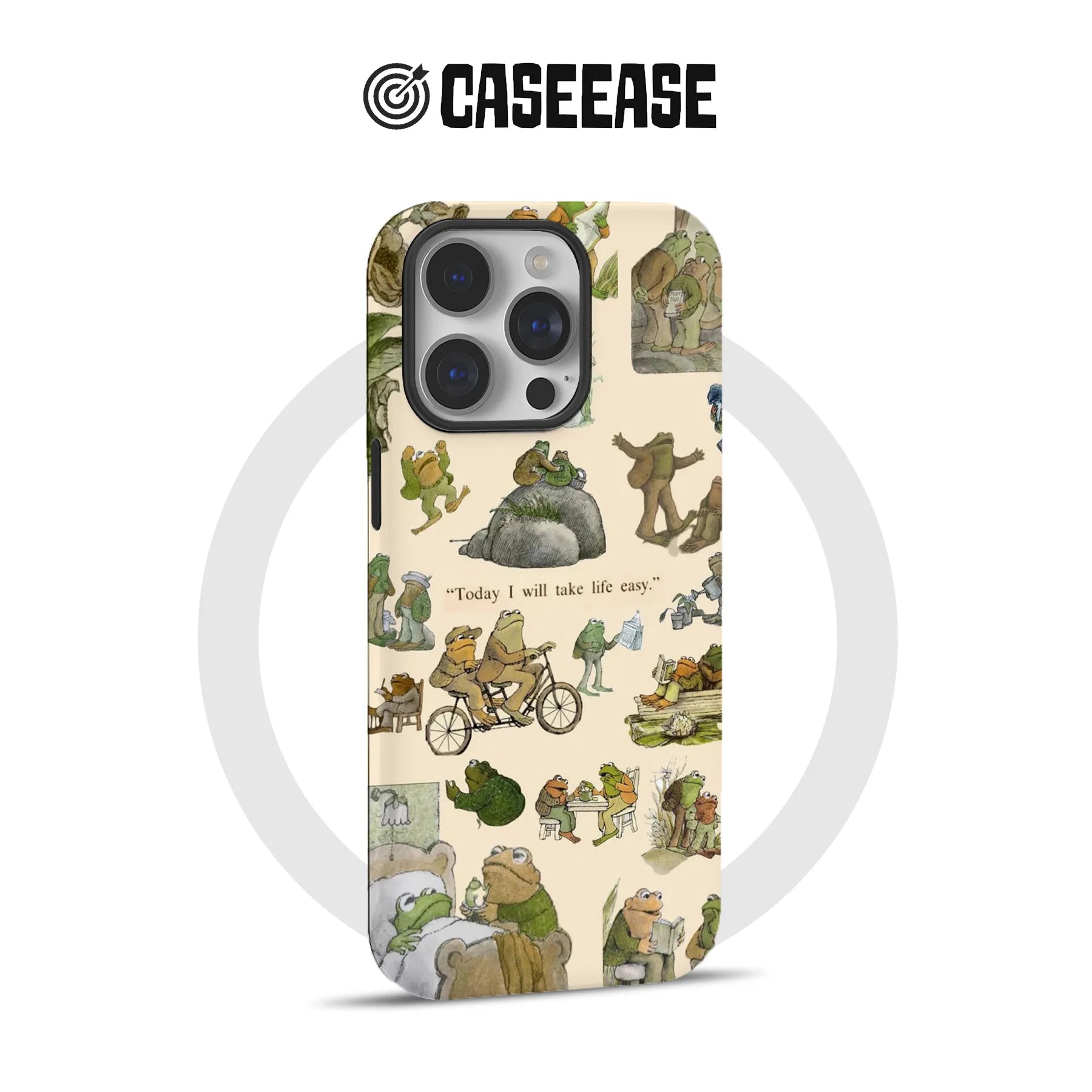 Whimsical Frog Illustration Phone Case