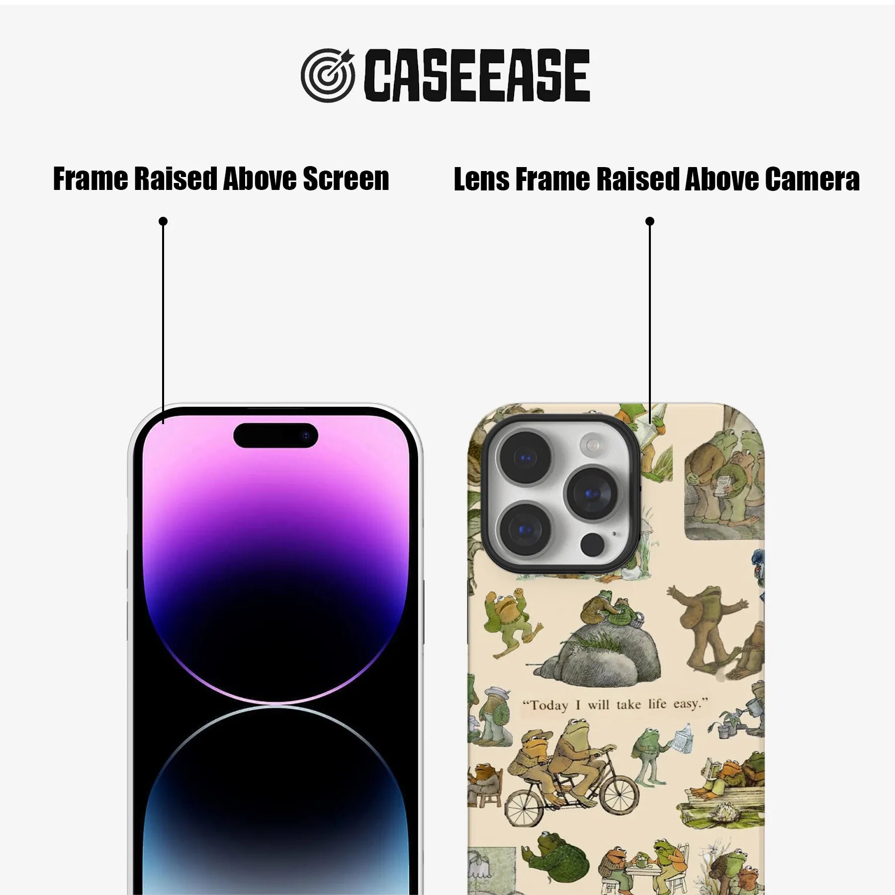 Whimsical Frog Illustration Phone Case