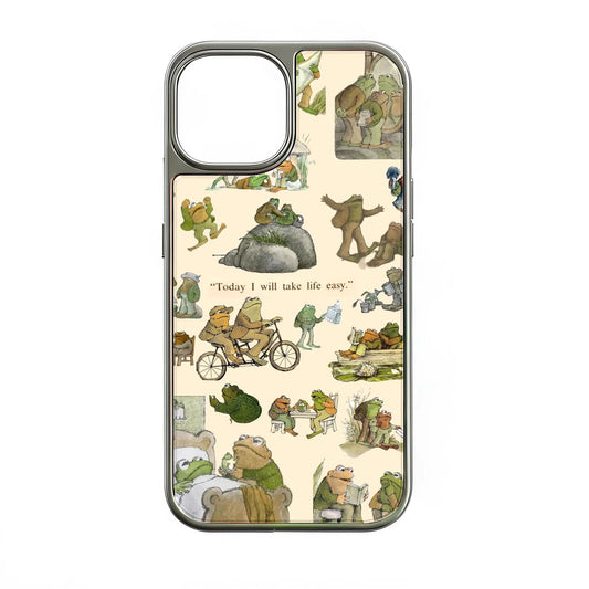 Holographic Chrome Frog Phone Case - Relaxed Life Theme