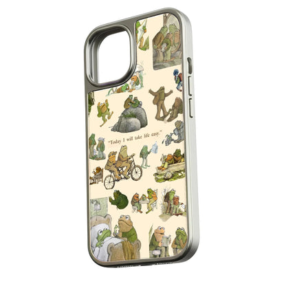 Holographic Chrome Frog Phone Case - Relaxed Life Theme