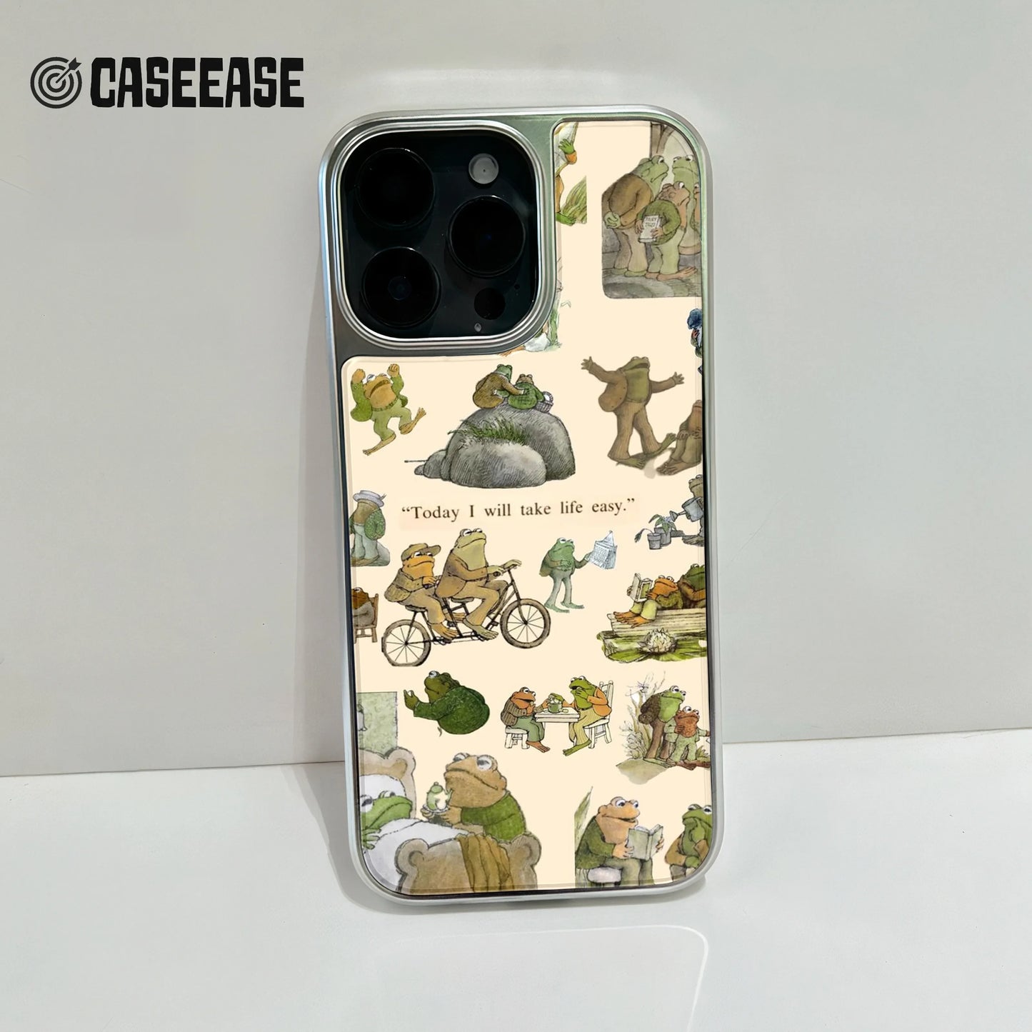 Holographic Chrome Frog Phone Case - Relaxed Life Theme