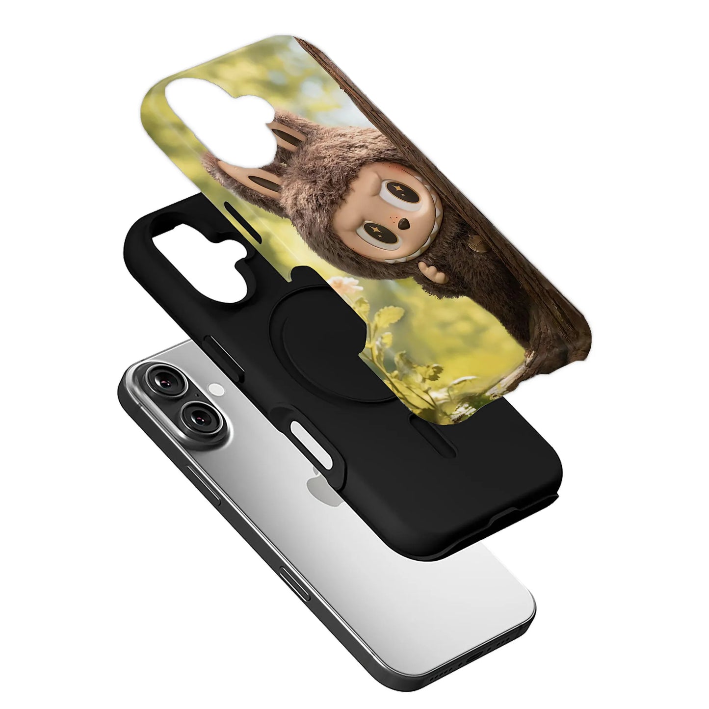Cute Labubu Character Phone Case for iPhone