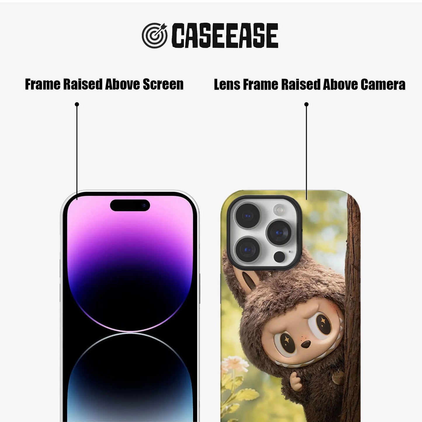 Cute Labubu Character Phone Case for iPhone