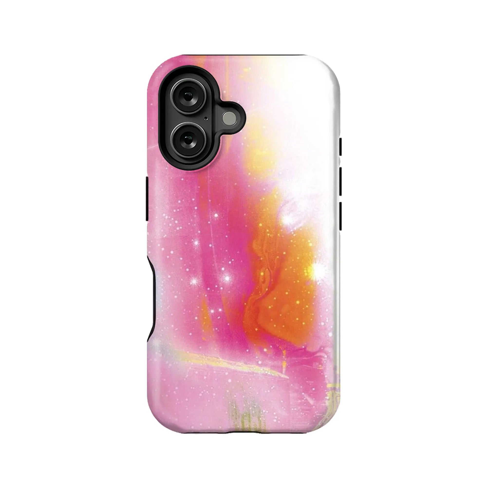 Vibrant Abstract Pink and Orange Phone Case