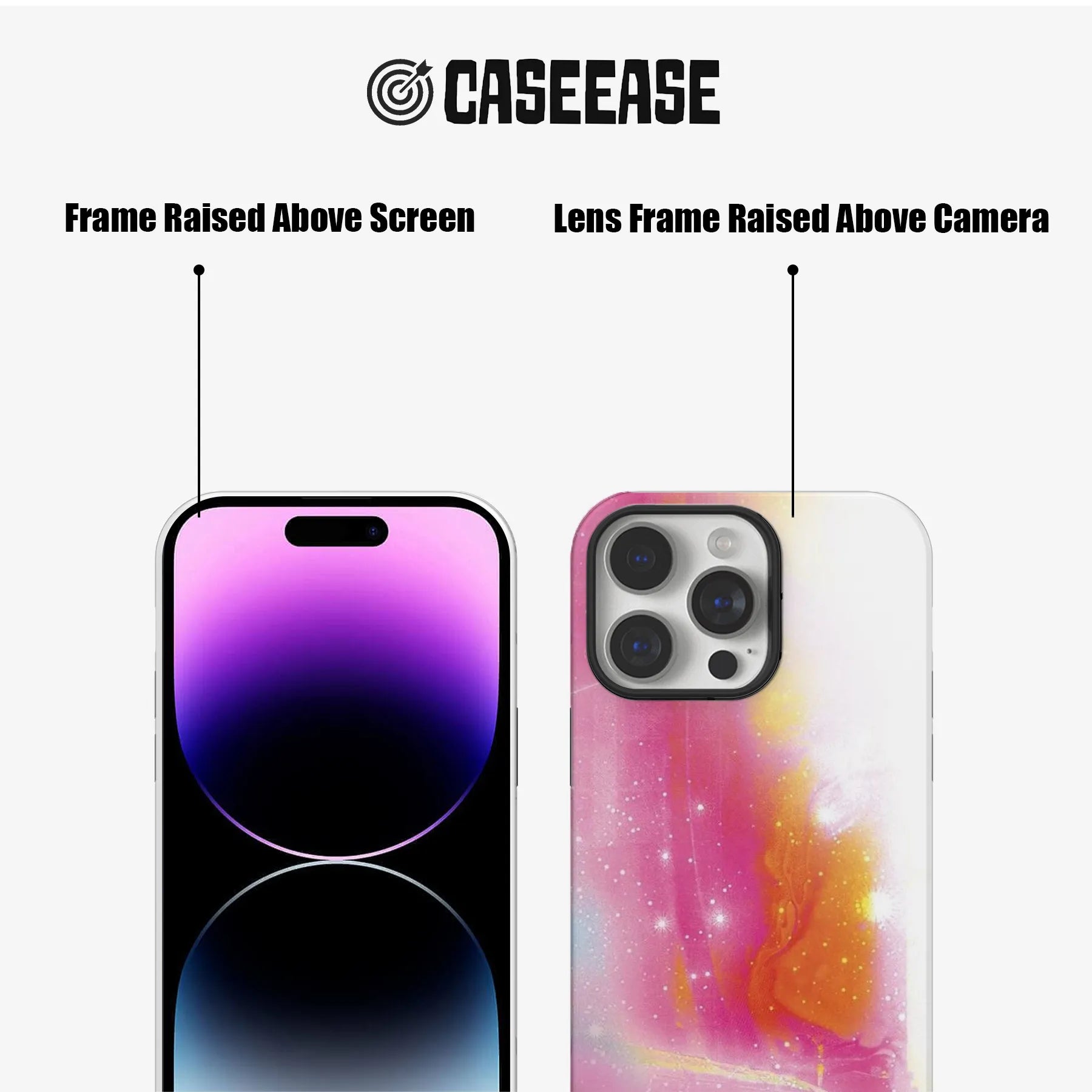 Vibrant Abstract Pink and Orange Phone Case