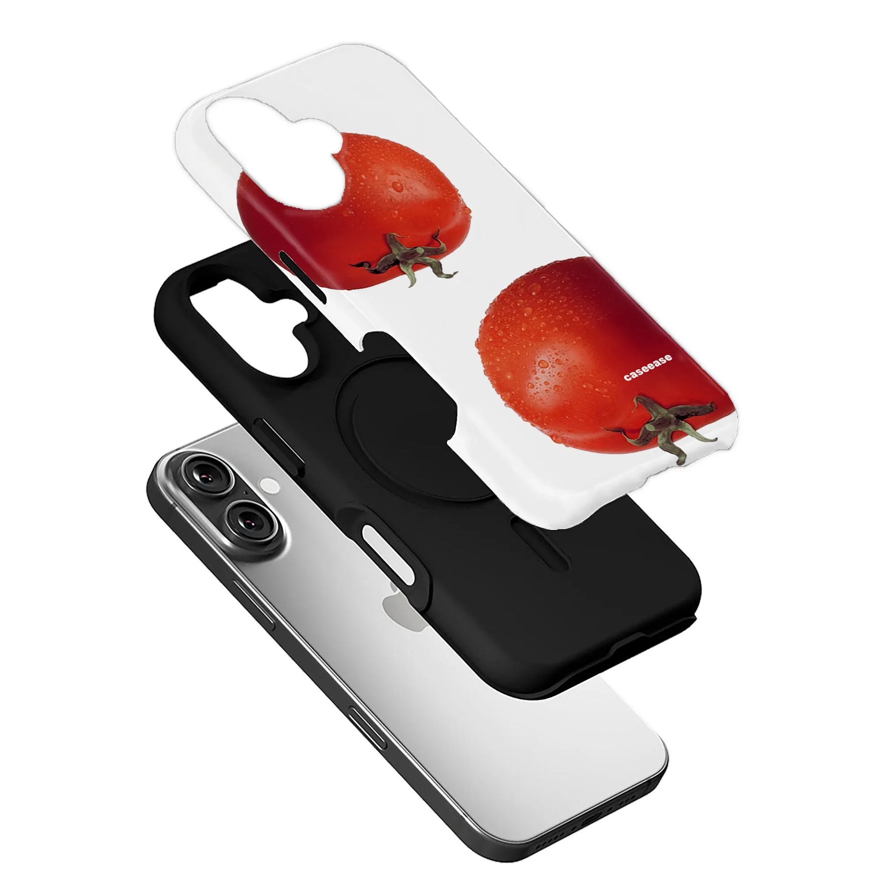 Funda para teléfono con tomate fresco: diseño inspirado en la naturaleza