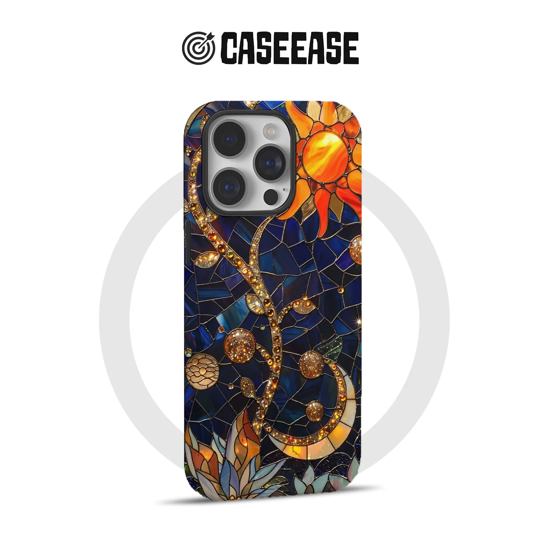 Stained Glass Sunflower Cell Phone Case Stained Glass Sunflower Cell Phone Case
